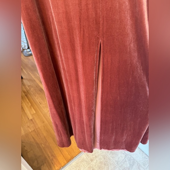 JENNY YOO DEVON DRESS VELVET- ENGLISH ROSE, SIZE:4 - Picture 5 of 6